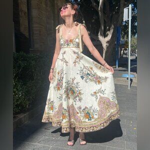 NWOT ！Alemais Antoinette Ballet Sundress in Cream